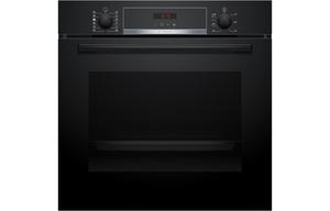 Bosch Series 4 HQA574BB3B Single Pyrolytic Oven w/Added Steam - Black